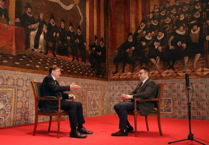 El 'president' de la Generalitat Valenciana, Ximo Puig, en la entrevista con la Cadena SER