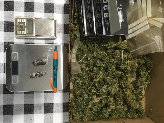 Droga intervenida en el dispositivo policial del Polígono de Son Castelló.
