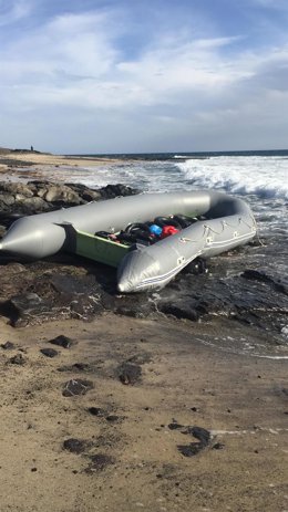 Embarcación irregular llegada este jueves a Fuerteventura