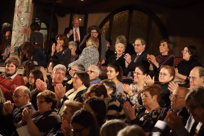 El presidente de la Generalitat, Quim Torra, en el concierto de Sant Esteve 2019