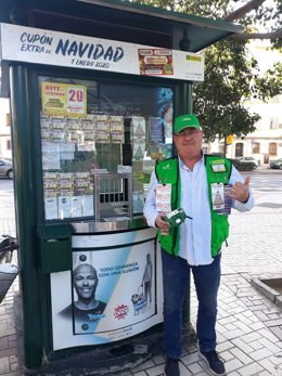 El vendedor de la ONCE Pedro Francisco Ortigosa.