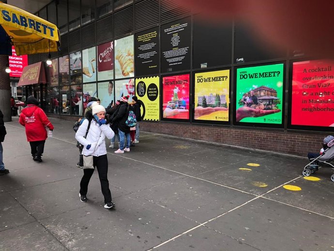Imagen de la promoción turística de la ciudad de Madrid en Nueva York.