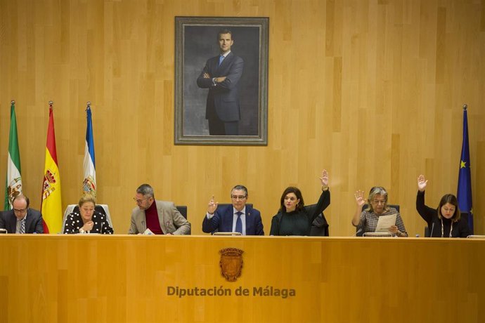 Pleno extraordinario de la Diputación de Málaga para la aprobación del presupuesto de 2020