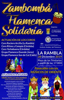 Cartel de la 'Zambombá Solidaria' de La Rambla