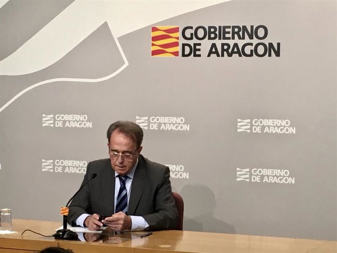 El consejero de Hacienda y Administración Pública del Gobierno de Aragón, Carlos Pérez Anadón