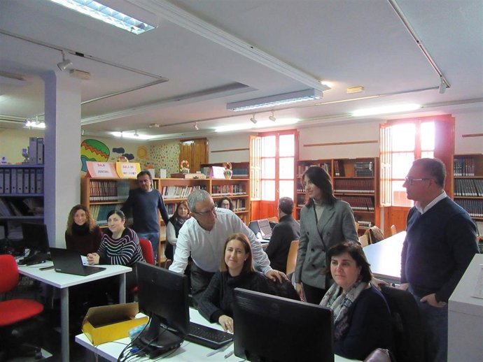 Imagen de archivo de un curso de formación sobre Administración Tributaria Electrónica de la Diputación de Almería. 