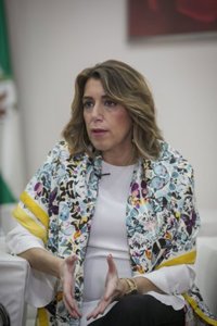 Susana Díaz acusa a Moreno de no cumplir su compromiso de dos debates anuales en el Parlamento sobre la comunidad
