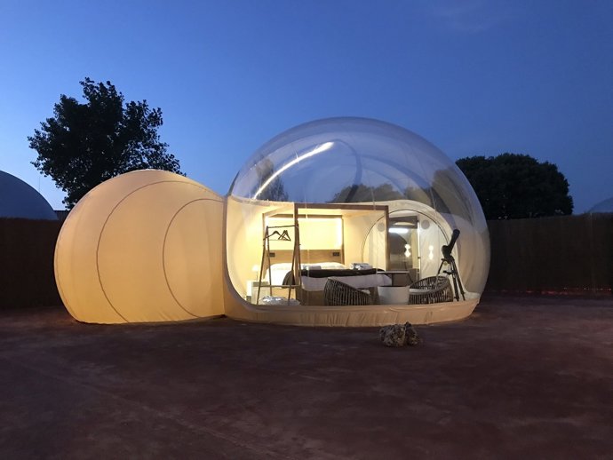 En marcha el primer complejo Glamping Burbuja de la Comunitat Valenciana en Tírig