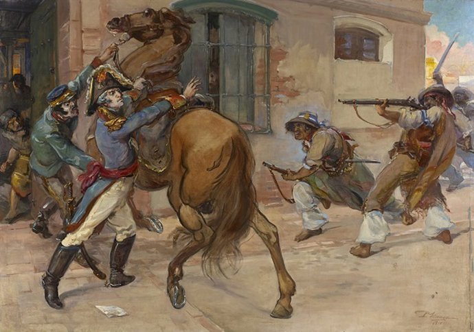 'El Prendimiento Del General Liniers' De Pablo De Uranga Se Expone Por Primera Vez En El Bellas Artes De Álava