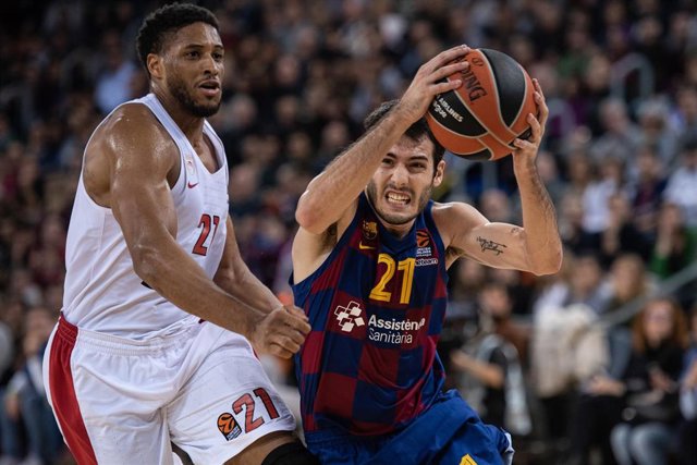Abrines en un Barça-Olympiacos de la Euroliga