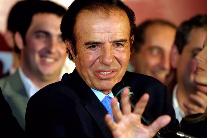 El expresidente de Argentina, Carlos Menem. 