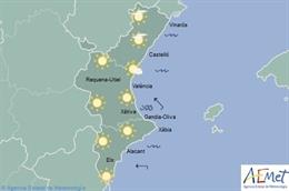 Predicción de Aemet para la Comunitat Valenciana del 28 de diciembre de 2019