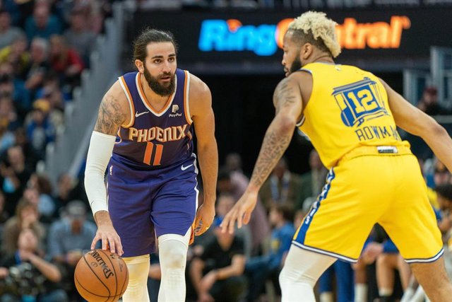 Ricky Rubio, en un partido con los Phoenix Suns.