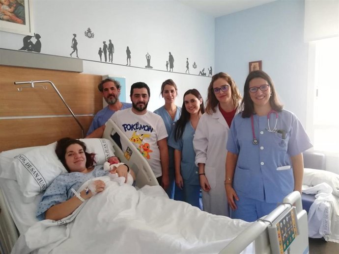 Niño recién nacido en el San Juan de Dios de Córdoba