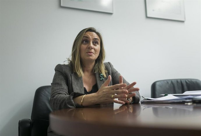 La consejera Fomento, Infraestructura y Ordenación del Territorio de la Junta de Andalucía, Marifrán Carazo, durante una entrevista de Europa Press Andalucía. En Sevilla, a 20 de diciembre de 2019.