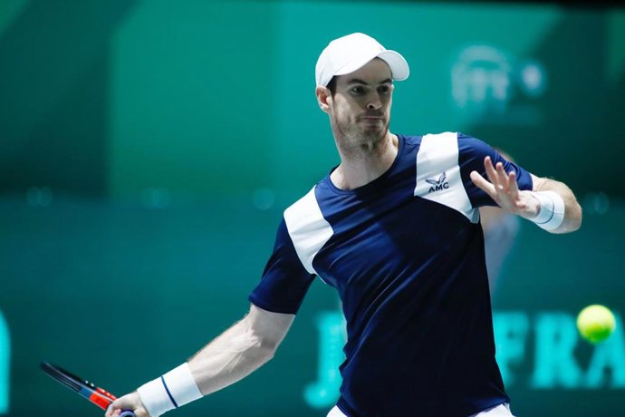Andy Murray, durante un partido en las Finales de la Copa Davis de 2019.