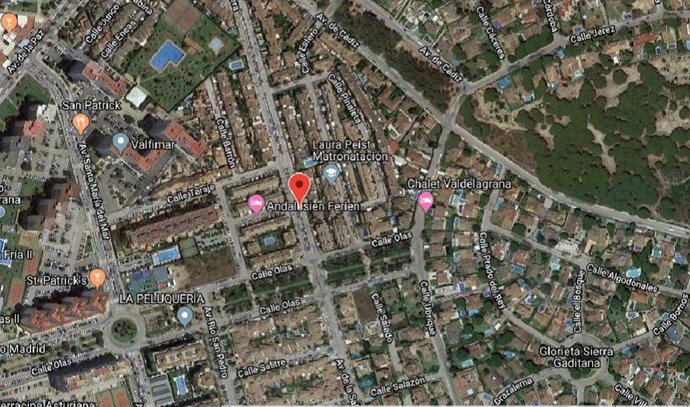 Lugar en el que se ha producido el atropello mortal.