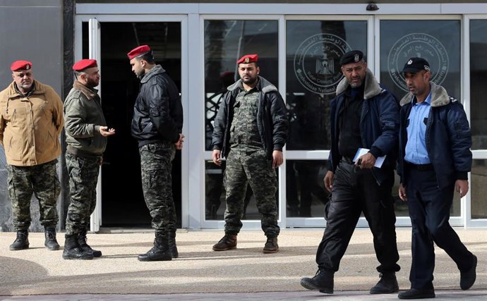 Policías de Hamás en Gaza