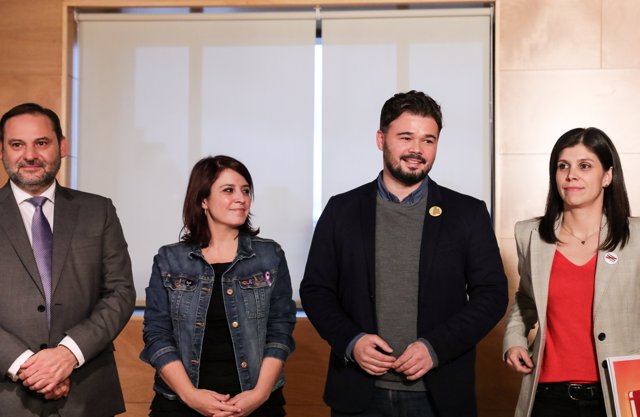 Reunión entre PSOE y ERC de cara a la investidura de Pedro Sánchez