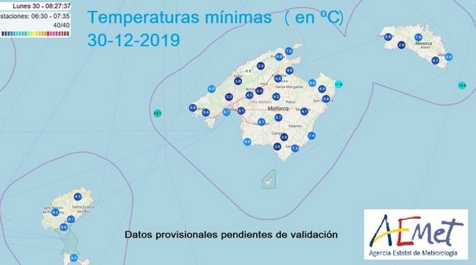 Mapa de temperaturas