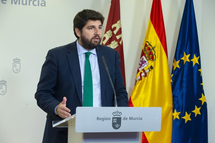 El presidente del Gobierno murciano, Fernando López Miras