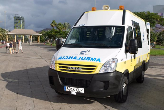 Ambulancia del Transporte Sanitario No Urgente. 