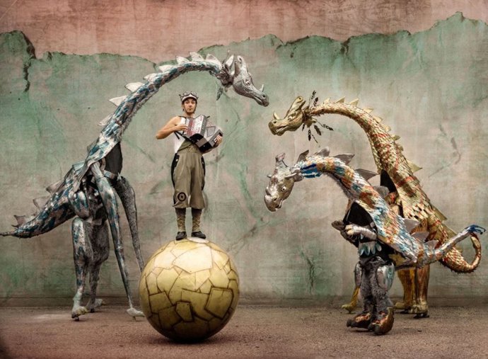 Los dragosaurios de Tiritirantes Circo.