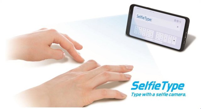 Samsung presentará en el CES un teclado virtual que utiliza la cámara frontal del dispositivo.