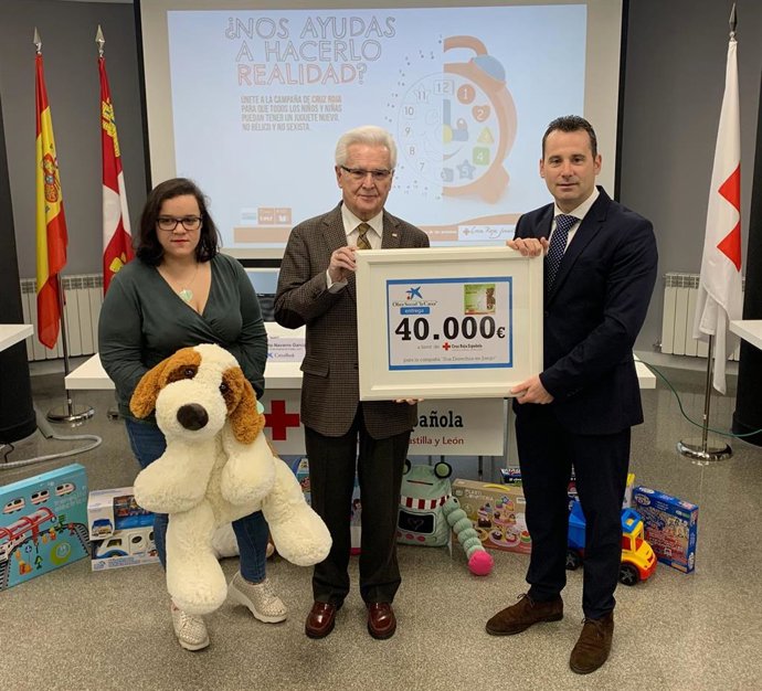 Presentación de la campaña de ayudas para juguetes de Cruz Roja y La Caixa.