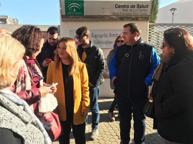 La secretaria general del PSOE de Sevilla, Verónica Pérez, en el acto