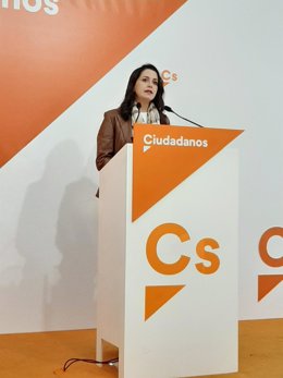 Inés Arrimadas en rueda de prensa en Jerez