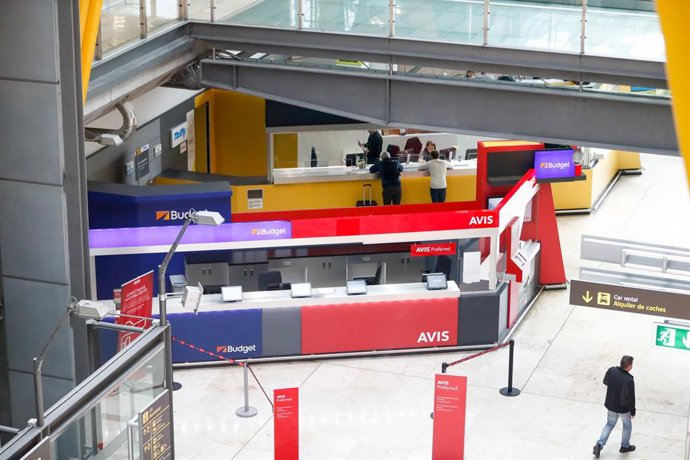 Satan de las compañias Budget y Avis en el aeropuerto Adolfo Suárez Madrid-Barajas.