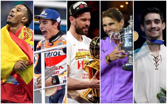 Ortega, Márquez, Gasol, Nadal y Fernández, triunfadores del deporte español en 2019