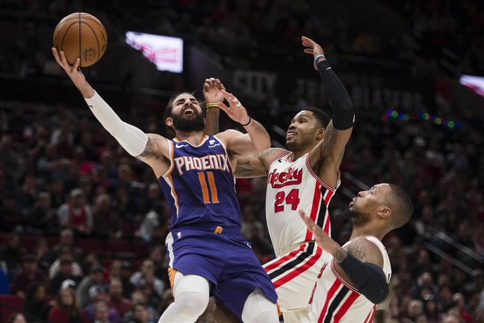 Ricky Rubio, en un partido con los Phoenix Suns.