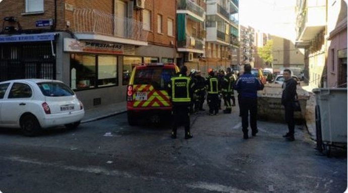 Edificio en obras sin licencia en Usera