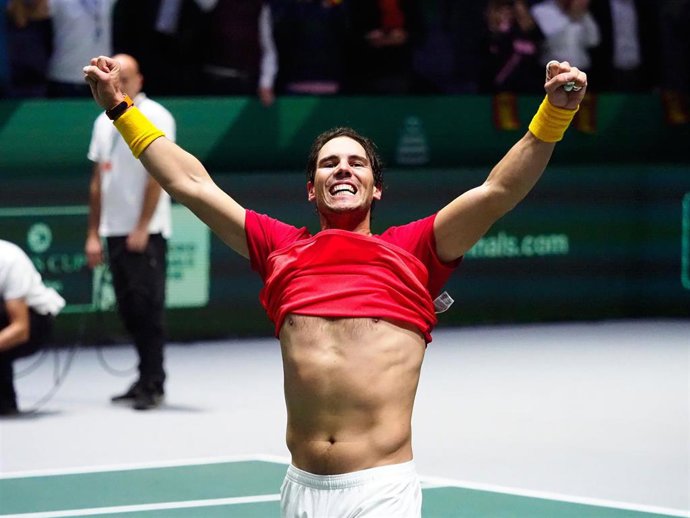 Rafael Nadal, durante las Finales de la Copa Davis 2019.