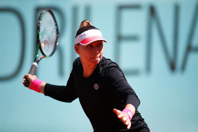 Vera Zvonareva, en un partido del Mutua Madrid Open 2019.