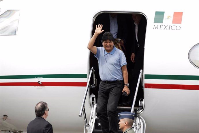 El expresidente de Bolivia Evo Morales a su llegada a Ciudad de México el pasado 12 de noviembre.