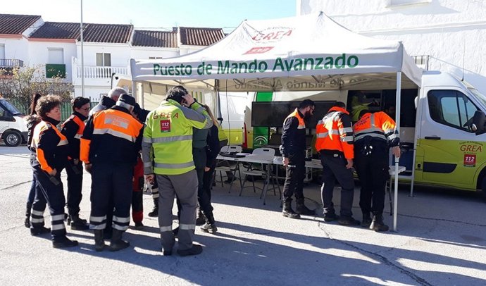 Puesto de mando avanzado del GREA en Zújar