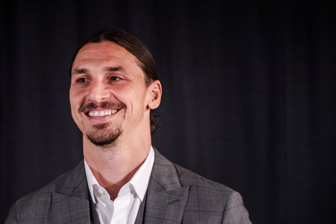 Zlatan Ibrahimovic, durante una conferencia de prensa.