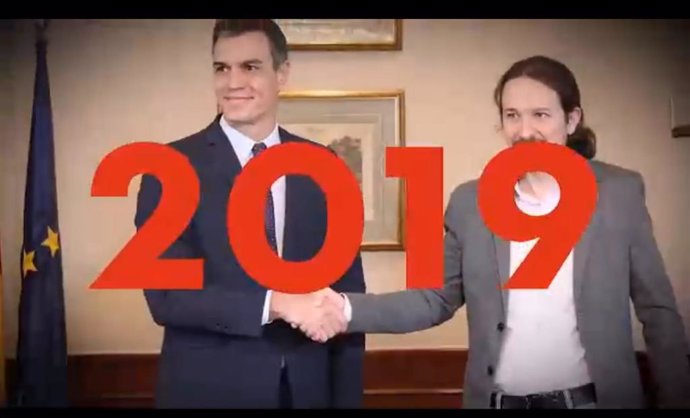 Captura del vídeo resumen de 2019 del PSOE