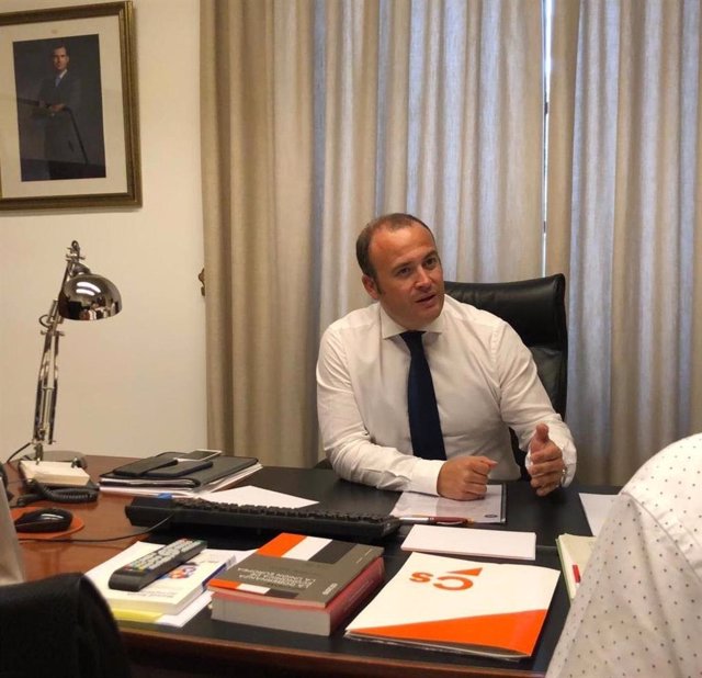 El portavoz provincial de Ciudadanos (Cs) y vicepresidente del Parlamento de Andalucía, Julio Díaz