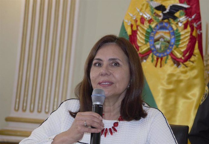 La ministra de Asuntos Exteriores de Bolivia, Karen Longaric