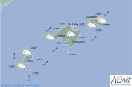 El tiempo en Baleares hoy, 2 de enero de 2019.