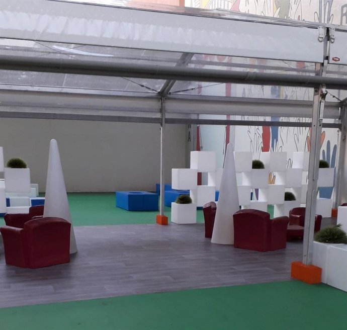 Ludoteca en el frontón de Rekalde, en Bilbao