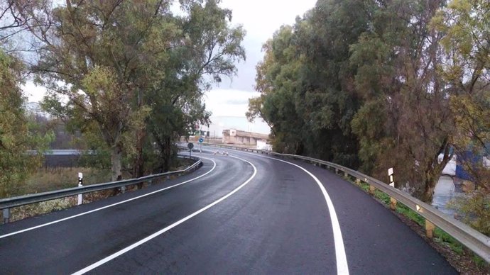 La carretera A-306 en el Alto Guadalquivir tras las obras de mejora