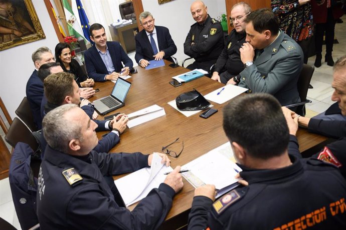 Reunión de la junta local de seguridad para la Cabalgata de Reyes de Almería