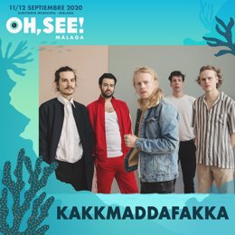 Cartel del festival Oh, See! con el grupo Kakkmaddafakka.