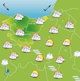 Previsiones meteorológicas para el 3 de enero de 2020.