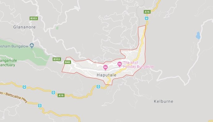 El distrito de Haputale, en Sri Lanka.